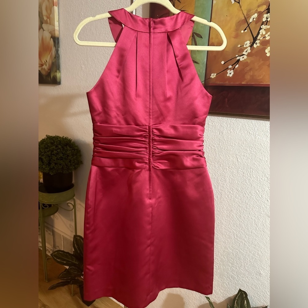 David’s Bridal pink mini dress size 8 - Picture 8 of 11